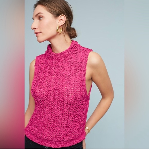 Anthropologie Tops - Anthropologie Crochet Knit Top - Moth